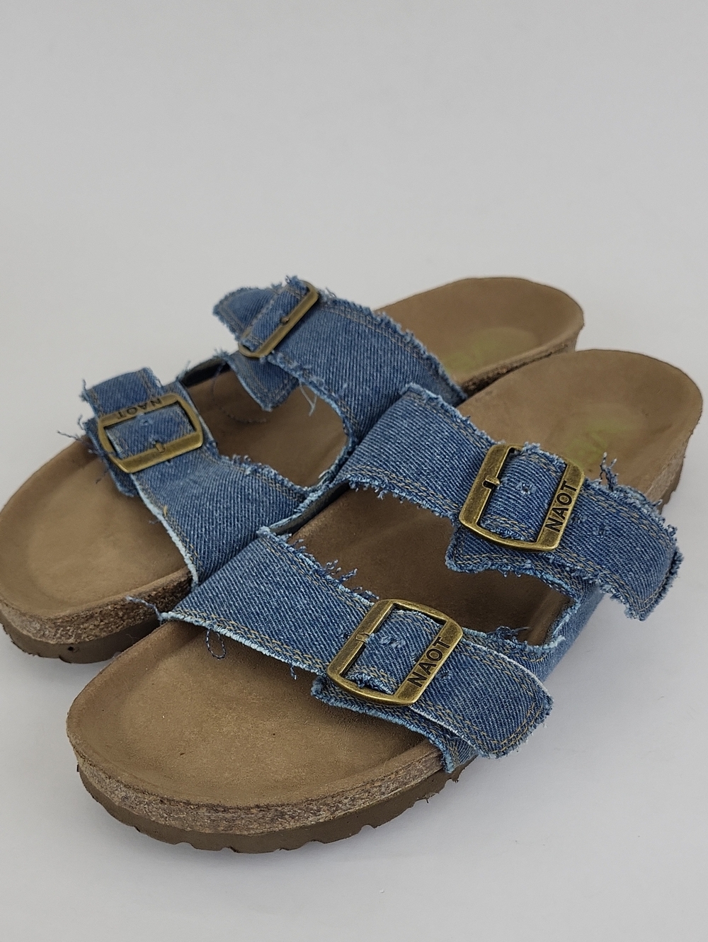 Naot Santa Barbara Vegan Denim Slide Sandals Size EU 41 / US 10 - 10.5